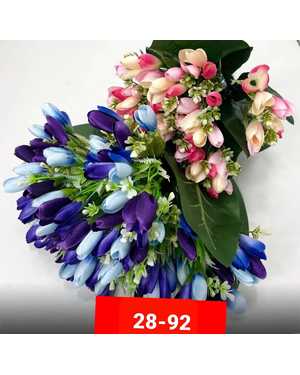 Искусственные цветы в упаковке 10шт Размер: 42см РАЗНЫЙ цвет