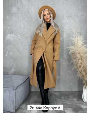Женское Пальто Модель Оверсайз Длина 120 см Ткань кашемир