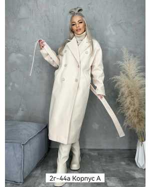 Женское Пальто Модель Оверсайз Длина 120 см Ткань кашемир