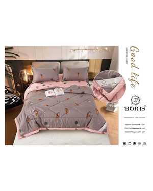 Комплект постельного белья с готовым всесезонным одеялом вместо пододеяльника Boris Dense Classic Ткань: Сатин Хлопок ВОЗМОЖНО ЗАМЕНА ЦВЕТА
