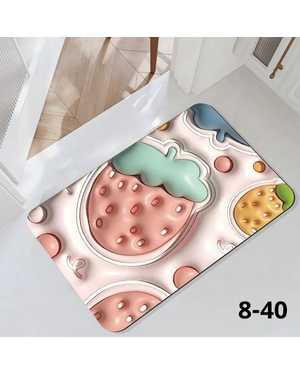 Коврик для ванной противоскользящий влаговпитывающий 3D. 38х58см