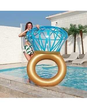 Гигантское надувное обручальное кольцо с бриллиантом, поплавок для плавательного 154*106cm