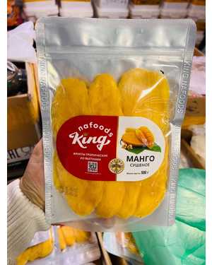Манго King Сушеный Без ГМО Вьетнам упаковка 500гр