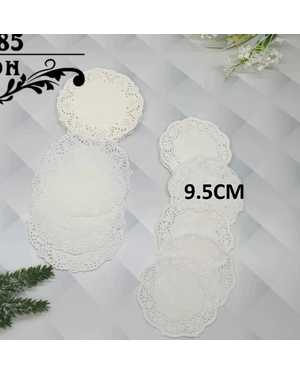Круглые бумажные кружевные салфетки для выпечки 9.5СМ (100 шт)