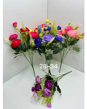 Искусственно цветы в упаковке 40 штук разные цвета Размер 38см
