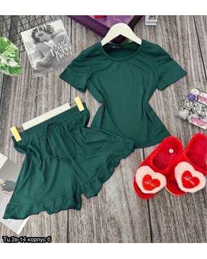 Женская Пижама ткань лапша Бамбук Размер единый 40-48 (ВОЗМОЖНО ЗАМЕНА ЦВЕТА)