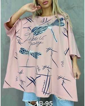 Женская футболка ВЕЛИКАН Длина 85см Ткань Хлопок в размер