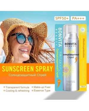 BONVITA Солнцезащитный Спрей для тела и лица SPF 50 + PA +++ Beauty Sunscreen Spray 150ml