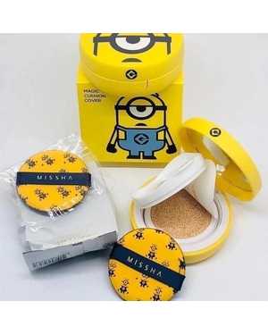 Missha MINIONS. Тональный крем Кушон. MAGIC CUSHION MOISTURE SPECIAL SET SPF50+/PA+++