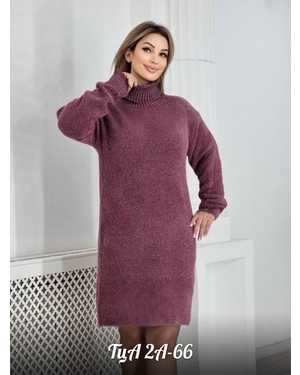 Женская Свитер-Туника. Ткань велюр 80% cashmere, 20% wool