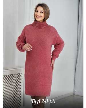 Женская Свитер-Туника. Ткань велюр 80% cashmere, 20% wool