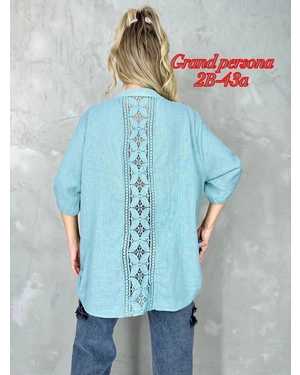 Женская рубашка. Ткань лен. Размер 4xl(54), 5xl(56),6xl(58),7xl(60)