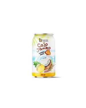 Сокосодержащий напиток Import Drinks Cojo Jambo с кокосовым молоком и кусочками фруктов 330мл