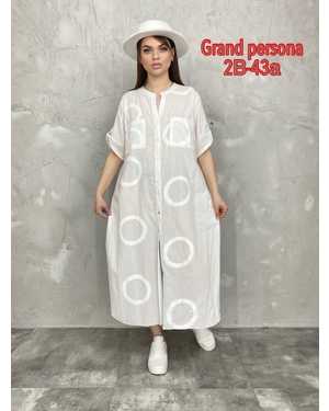 Женское платье. Ткань: хлопок тонкая Размер: 3XL(50-52),4XL(52-54),5XL(54-56),6XL(56-58),7XL(58-60)