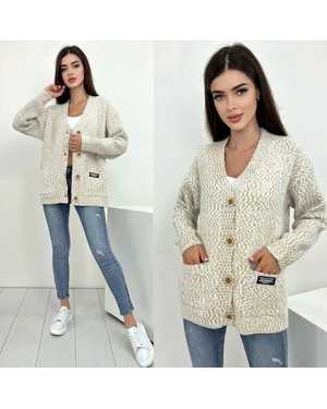 КАРДИГАН ТКАНЬ 48% CASHMERE, 29% WOOL, 18% COTTON, 5% ELASTANE