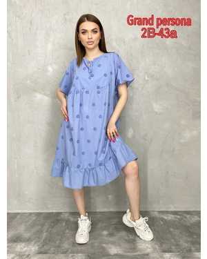 Женское платье. кань: Штапель (хлопок) Размер: 3XL(52-54),4XL(54-56),5XL(56-58),6XL(58-60)