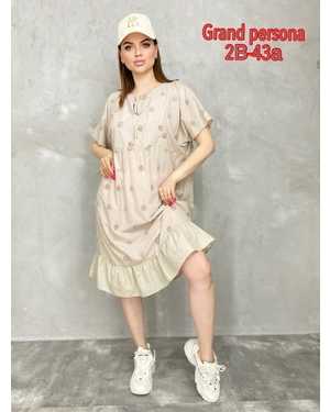 Женское платье. кань: Штапель (хлопок) Размер: 3XL(52-54),4XL(54-56),5XL(56-58),6XL(58-60)