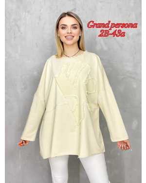 Женская кофта. Ткань : Трикотаж, хлопок Размер: 3XL(52-54-56),4XL(56-58-60),5XL(60-62-64)