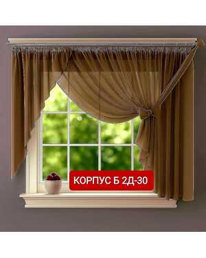 Шторы на кухню ткань вуаль. Ширина: 3.5м Высота: 1.7м