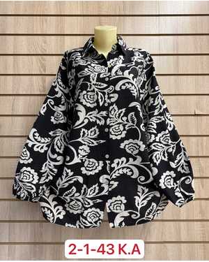 БЛУЗКА БОЛЬШЕМЕРЯТ ТКАНЬ 60% COTTON, 20% LINEN, 20% TENCEL