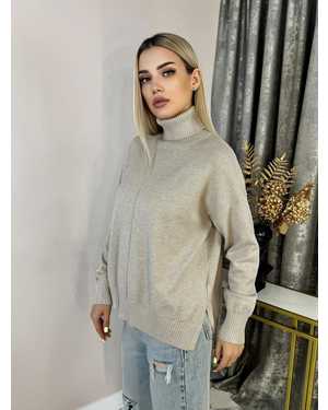 СВИТЕР ТКАНЬ 48% CASHMERE, 29% WOOL, 18% COTTON, 5% ELASTANE
