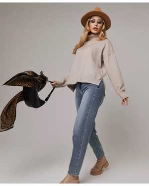 СВИТЕР ТКАНЬ 48% CASHMERE, 29% WOOL, 18% COTTON, 5% ELASTANE