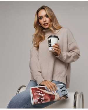 СВИТЕР ТКАНЬ 48% CASHMERE, 29% WOOL, 18% COTTON, 5% ELASTANE