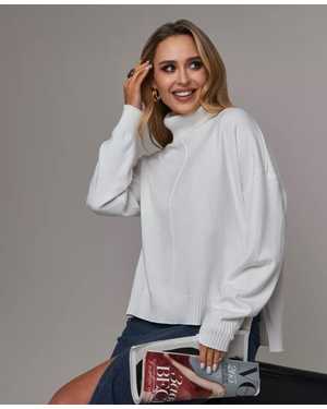СВИТЕР ТКАНЬ 48% CASHMERE, 29% WOOL, 18% COTTON, 5% ELASTANE