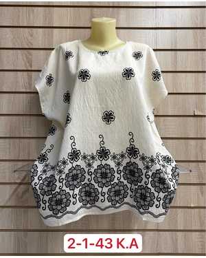 БЛУЗКА БОЛЬШЕМЕРЯТ ТКАНЬ ЛЕН 75% LINEN, 25% COTTON