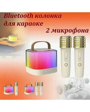 Караоке-машина портативная система с 2 беспроводными микрофонами