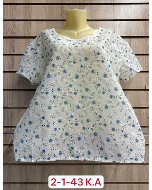 ФУТБОЛКА БОЛЬШЕМЕРЯТ ТКАНЬ 65% COTTON, 35% POLYESTER