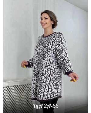 СВИТЕР-ТУНИКА ТКАНЬ АЛЬПАКА (60% COTTON, 10% VISCOSE, 30% WOOL)