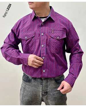 РУБАШКА БОЛЬШЕМЕРЯТ ТКАНЬ 100% COTTON