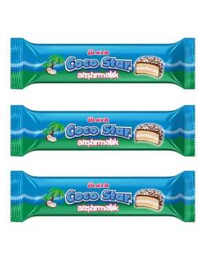 Ulker Coco Star: Улкер Печенье в шоколаде с кокосовой стружкой и зефиром Турция 66г