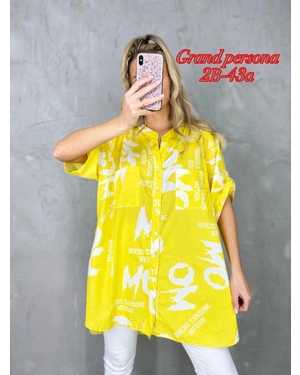 Женская рубашка. Ткань : Штапель размер 3XL-52,4XL-54,5XL-56,6XL-58,7XL-60