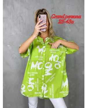 Женская рубашка. Ткань : Штапель размер 3XL-52, 4XL-54