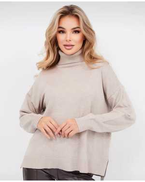 СВИТЕР ТКАНЬ 48% CASHMERE, 29% WOOL, 18% COTTON, 5% ELASTANE