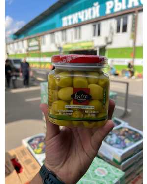 KATRE CEKIRDEKSIZ YESIL ZEYTIN Зеленый Оливки без косточек Турция 300гр