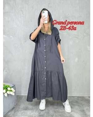 Женское платье. Ткань: лен+хлопок Размеры: 52-54(3xl), 54-56(4xl), 56-58(5xl), 58-60(6xl), 60-62(7xl)