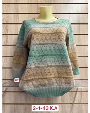 КОФТА БОЛЬШЕМЕРЯТ ТКАНЬ 70% COTTON, 10% WOOL, 15% ELASTANE, 5% CASHMERA