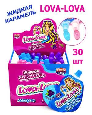 Жидкая карамель В упаковке 30шт по 20гр