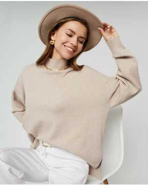 СВИТЕР ТКАНЬ 48% CASHMERE, 29% WOOL, 18% COTTON, 5% ELASTANE