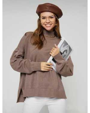 СВИТЕР ТКАНЬ 48% CASHMERE, 29% WOOL, 18% COTTON, 5% ELASTANE