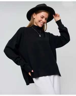 СВИТЕР ТКАНЬ 48% CASHMERE, 29% WOOL, 18% COTTON, 5% ELASTANE
