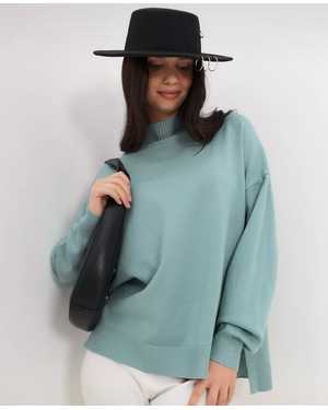 СВИТЕР ТКАНЬ 48% CASHMERE, 29% WOOL, 18% COTTON, 5% ELASTANE