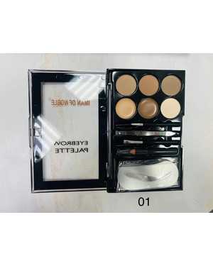 Палетка для архитектуры бровей USHAUS EYEBROW PALETTE - 6 оттенков