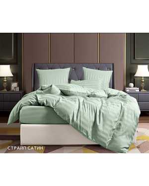 Комплект постельного белья Candies Hotel Ткань: Сатин-Страйп с полосками. Простыня на резинке по кругу(возможно замена на похожее)