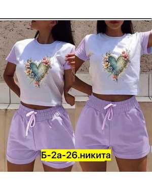 ЖЕНСКИЙ КОСТЮМ ДВОЙКА ТКАНЬ ХЛОПОК