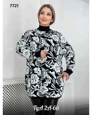 ТУНИКА ТКАНЬ ХЛОПОК, АЛЬПАКА (60% COTTON, 10% VISCOSE, 30% WOOL)