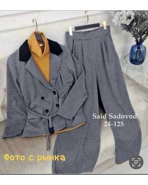 ЖЕНСКИЙ КОСТЮМ ТРОЙКА ТКАНЬ ТУРЕЦКИЙ ТРИКОТАЖ